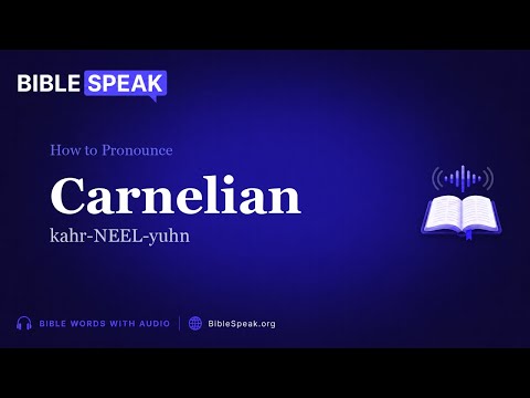How to Pronounce Carnelian video thumbnail