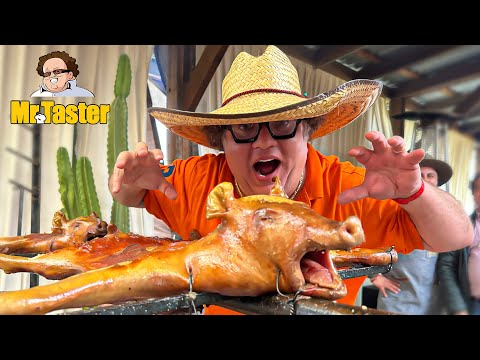 Whole Roasted Pork in a vineyard in Tijuana, Mexico