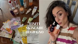 UNA VALANGA DI FINITI SKINCARE DI GIUGNO #empties #finitidelperiodo #terminati