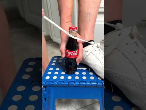 Easy soda bottle hack on a go #tipsandtricks #lifehacks #soda #shorts