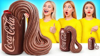 Big, Medium and Small Plate Challenge | Smart Gadgets vs Hacks by Super Hyper DO