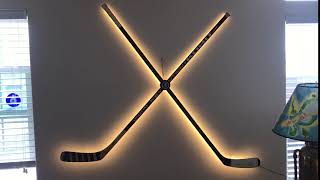 Hockey Stick Wall Display