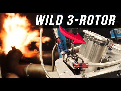 3-rotor 20B PP rotary engine dyno | The Silver Bullet