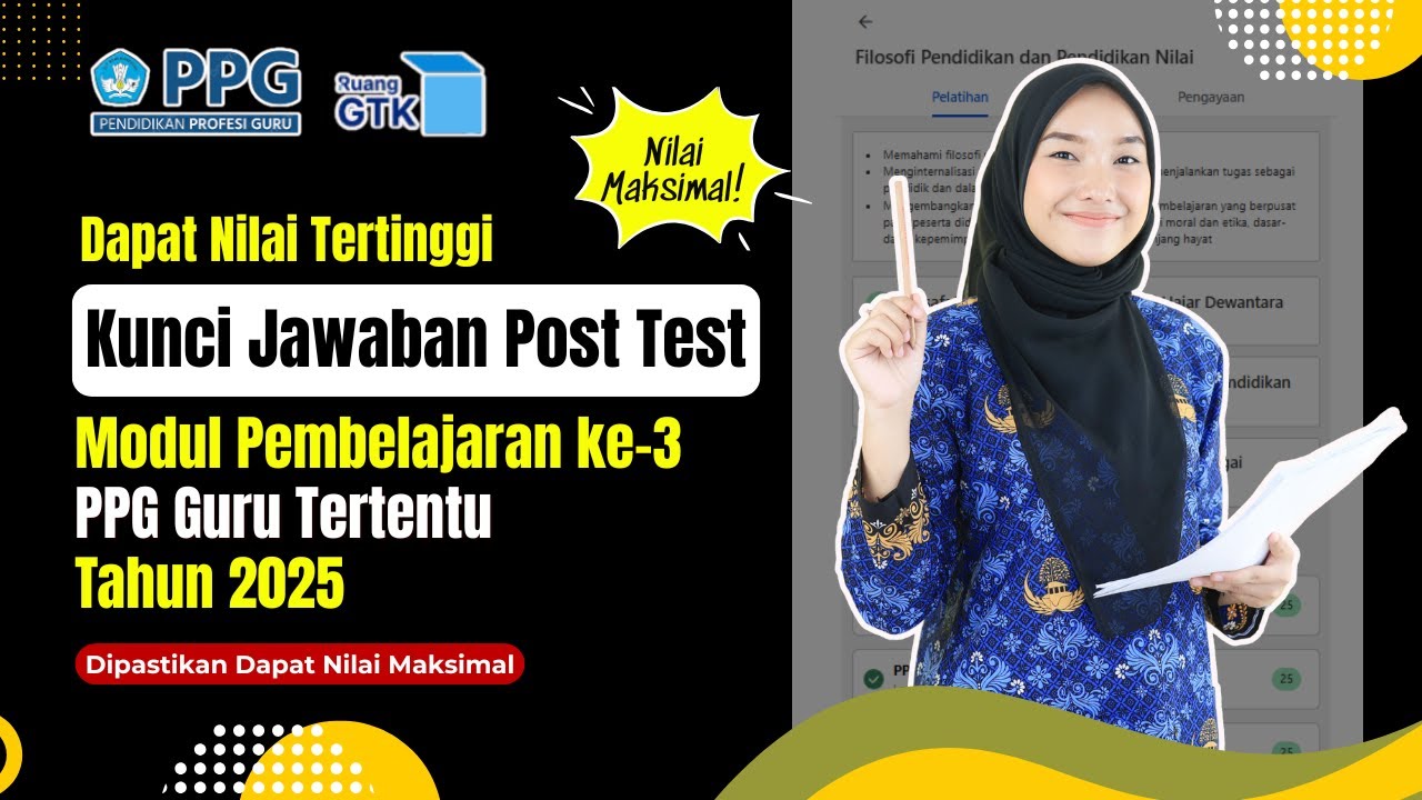 Post Test Answer Key Module 3 Philosophy of Education and Value Education | PPG Specific Teachers...