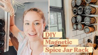 DIY Magnetic Spice Rack ✨Using Only Amazon Products✨ Space Saving & Trendy!