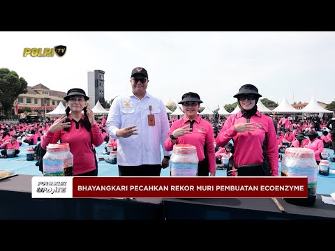 PRESISI UPDATE: BHAYANGKARI RAIH REKOR MURI PEMBUATAN ECO ENZYME TERBANYAK &amp; SERENTAK 28/11/25 20.00