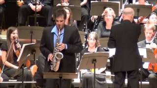 Premiere, Three Dialogues for Saxophone and Orchestra, by Demetrius Spaneas