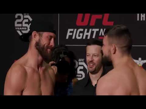 Donald Cowboy Cerrone vs Mike Platinum Perry Weigh In Face off UFC DENVER