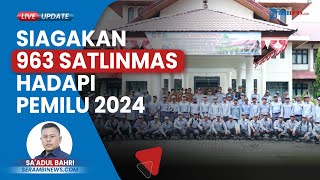 963 Satlinmas Ikut Disiagakan untuk Hadapi Pemilu 2024 di Aceh Barat, Upaya Peningkatan Disiplin
