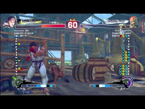 buuuster MX [Ryu] vs FinestFighters [Dhalsim] SSF4 Arcade Edition