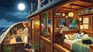 Download lagu Hari yang Damai di Rumah Terapung di Sungai | Ghibli Silent Days | Video Bergaya Ghibli mp3
