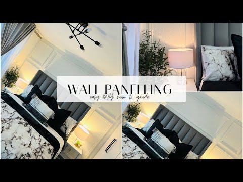 EASY DIY WALL PANELLING | HOW TO GUIDE | BEDROOM MAKEOVER | South African YouTuber