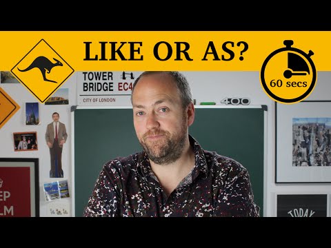 Like or as? | 60-second grammar | Canguro English