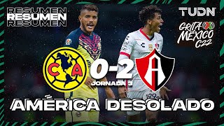 Resumen y goles | América 0-2 Atlas | Grita México C22 - J3 | TUDN