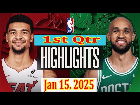 Boston Celtics vs Miami Heat 1st Qtr Jan 15. 2025 Highlights | NBA