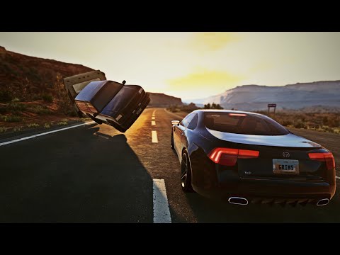Realistic Car Crashes and Overtakes #01 - BeamNG Drive