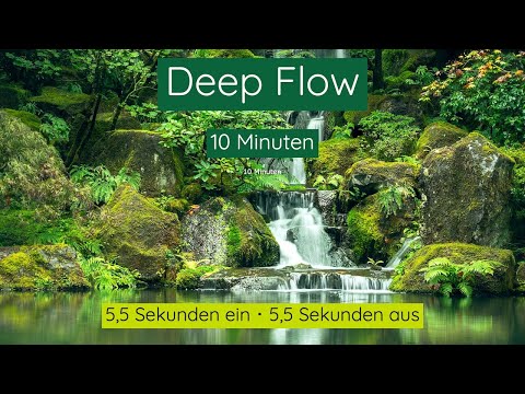 Kohärentes Atmen Rhythmus mit Solfeggio Frequenzen | 528 Hz & 174 Hz | 5,5 Sekunden ein/aus | 10 Min