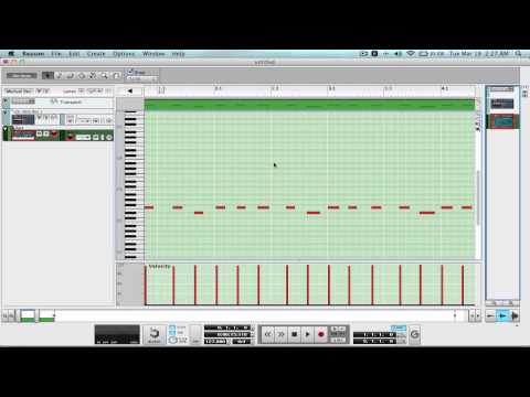 Preparing, Recording, and Quantizing a MIDI Track in Reason