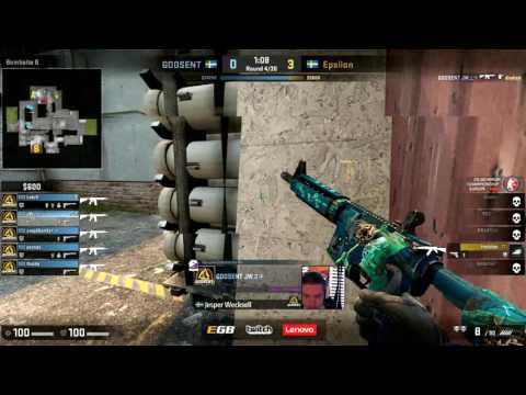 CS:GO Minor Championship EUROPE (Playoff) Epsilon vs Godsent- map 2 (Cache)