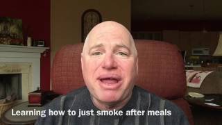 Learning how to comfortably smoke just after meals