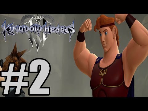 Kingdom Hearts 3 (English) Gameplay Walkthrough Part 2 - Hercules & Boss ( No Commentary)