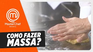 PAOLA CAROSELLA ENSINA FAZER MASSA CASEIRA 😋 l CORTES l MASTERCHEF BRASIL