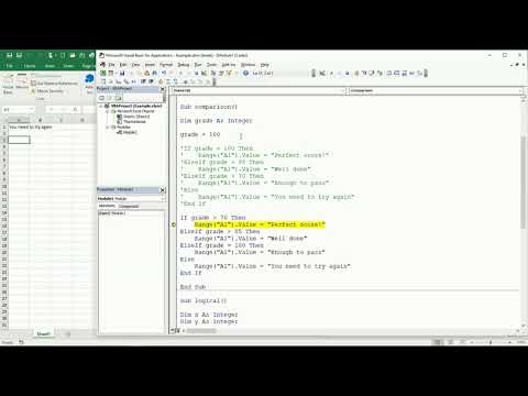 16 ENG VBA Excel   The IF ELSEIF ELSE block to make even more decisions