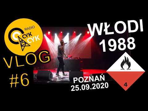 WŁODI/1988 - Koncert premierowy Poznań. RADIO CYKCYK VLOG #6