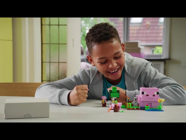 Vídeo relacionado con LEGO Minecraft La Casa-Cerdo Bebé, Granja con Animales de Juguete - Figuras de Héroe, Criaturas y Bioma de Granja y Bosque - Regalo Gamer para Niños y Niñas de 7+ Años 21268