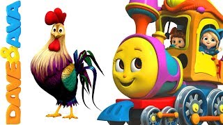 🐮 Nursery Rhymes & Farm Animals Songs | Nursery Rhymes and Kids Songs from Dave and Ava 🐓