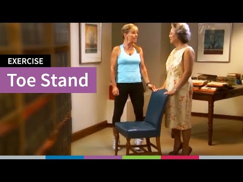 Toe Stand Strength Exercise for Older Adults