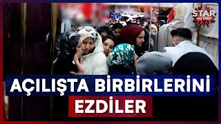 İndirim Çılgınlığı Sokağa Taştı! Ucuzluk Uğruna Ezilme Tehlikesi Geçirdiler | St