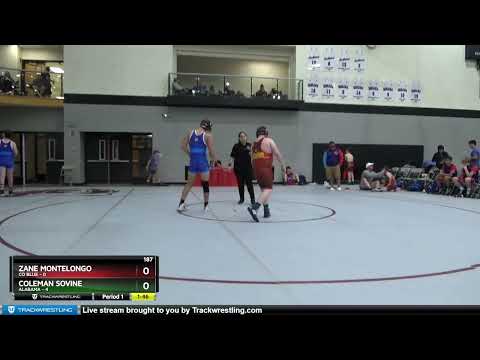 187 Lbs Placement Matches (8 Team) - Zane Montelongo, CO Blue Vs Coleman Sovine, Alabama Ff93