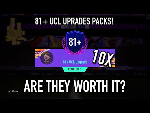 ARE 81+ UCL UPGRADE PACKS WORTH IT? | 10X UCL UPGRADES! - FIFA 21 ULTIMATE TEAM! PACK OPENING RTTF!