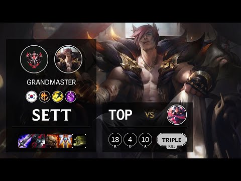 Sett Top vs Irelia - KR Grandmaster Patch 10.22