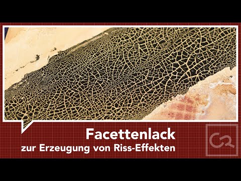 Faceted lacquer for creating crackle effects