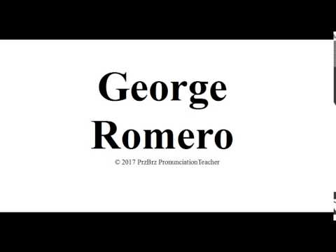 GEORGE ROMERO pronunciation 🔥 How to pronounce audio guide