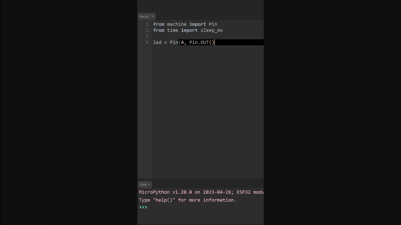 Blinking LED Tutorial: ESP32 with MicroPython