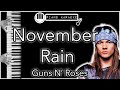 November Rain - Guns N’ Roses - Piano Karaoke Instrumental
