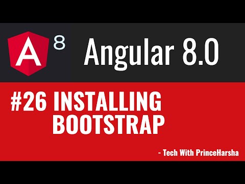 26 Angular 8 Tutorials Installing bootstrap in angular