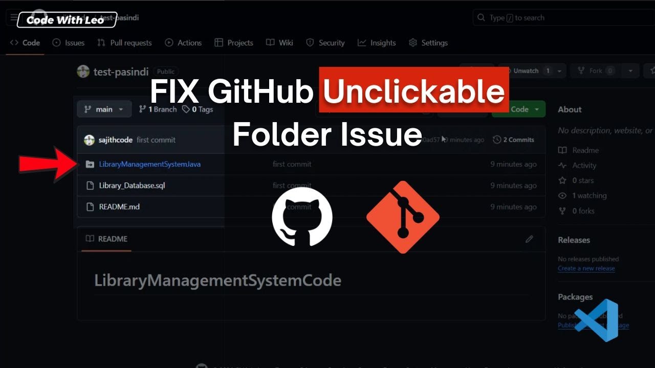 Fix GitHub Unclickable Folder (Arrow Icon) Issue in 2025 | Easy Solution