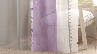 Тюль «Ритверон (фиолетовый)» — видео о товаре