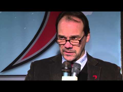 Lehdistötilaisuus ottelusta JYP-Akatemia - Sport 22.1.2014