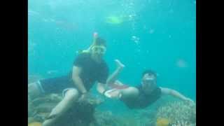 preview picture of video 'Petualangan Di pulau Tidung / foto-foto Tim di Bawah air'