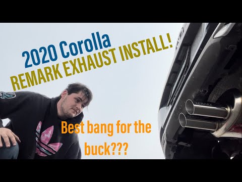 Installing a Remark exhaust on a 2020 Corolla!
