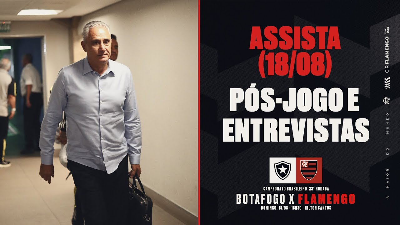 Pós-jogo com entrevista do treinador - AO VIVO - 18/08