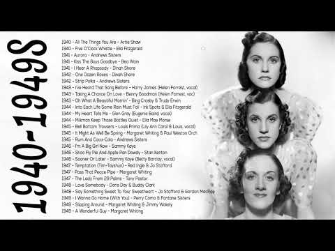 1940's Music hit ||  Ella Fitzgerald,Julie London, Dinah Shore, Bing Crosby, Andrews Sisters