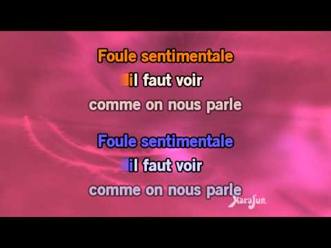 Karaoké Foule sentimentale - Sidaction *