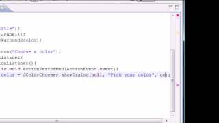 Download the video "Java Programming Tutorial - 85 - JColorChooser"