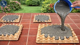 Pour cement into an egg tray and watch what most people can't imagine happens!